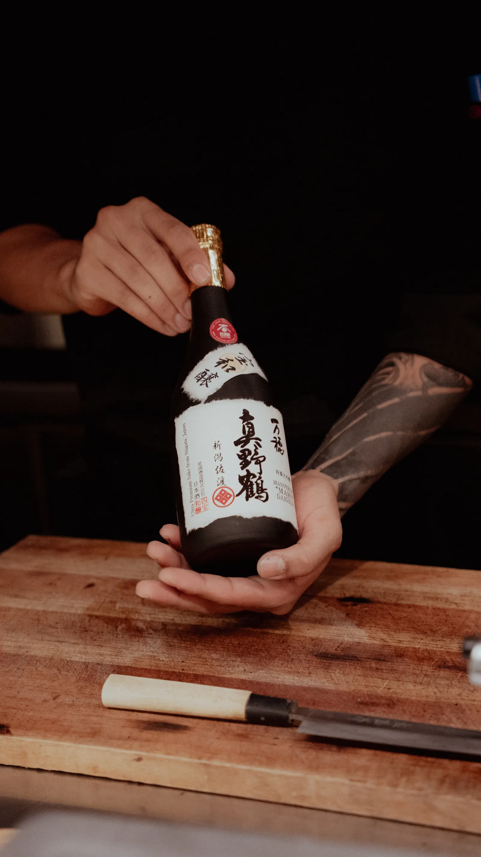 Yasumi counter set for a private Closed Doors night, Santa Teresa